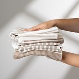 Soley | Izay | %100 Pamuk Mutfak Havlusu - 50 x 70 cm - Kahve