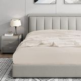 Soley | Jersey | %100 Doğal Pamuklu Tek Kişilik 120 x 200 Lastikli Çarşaf - Ekru - 120 x 200 cm