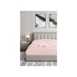 Soley | Jersey | %100 Doğal Pamuklu Tek Kişilik 120 x 200 Lastikli Çarşaf - Pudra - 120 x 200 cm