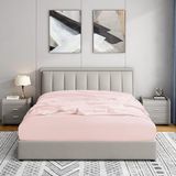 Soley Jersey 140x200 cm Pudra %100 Pamuk Çift Kişilik Lastikli Çarşaf