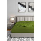 Soley Jersey Yeşil %100 Pamuk Tek Kişilik 100x200 cm Lastikli Çarşaf