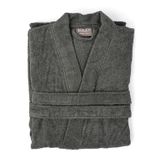 Soley | Kimono |%100 Pamuk Kadın/Erkek Unisex Kimono Bornoz ANTRASİT S - BEDEN