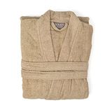 Soley | Kimono |%100 Pamuk Kadın/Erkek Unisex Kimono Bornoz BEJ M - BEDEN