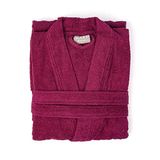 Soley | Kimono |%100 Pamuk Kadın/Erkek Unisex Kimono Bornoz BORDO XL - BEDEN