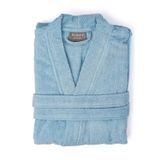 Soley | Kimono |%100 Pamuk Kadın/Erkek Unisex Kimono Bornoz MAVİ M - BEDEN