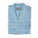 Soley | Kimono |%100 Pamuk Kadın/Erkek Unisex Kimono Bornoz MAVİ XXL - BEDEN