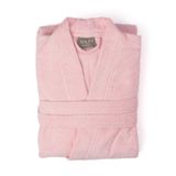 Soley | Kimono |%100 Pamuk Kadın/Erkek Unisex Kimono Bornoz PEMBE L - BEDEN