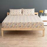 Soley Liberty Sarı %100 Pamuk Tek Kişilik 120x200 cm Lastikli Çarşaf Seti