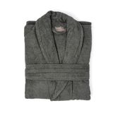 Soley Minerva Antrasit Ekstra Yumuşak %100 Pamuk Unisex Bornoz