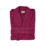 Soley Minerva Extra Yumuşak %100 Pamuk Kadın / Erkek Unisex Bornoz Bordo