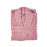 Soley Minerva Extra Yumuşak %100 Pamuk Kadın / Erkek Unisex Bornoz Gül Kurusu