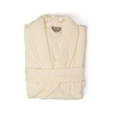Soley Minerva Extra Yumuşak %100 Pamuk Kadın / Erkek Unisex Bornoz Krem