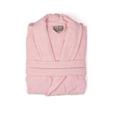 Soley Minerva Extra Yumuşak %100 Pamuk Kadın / Erkek Unisex Bornoz Pembe