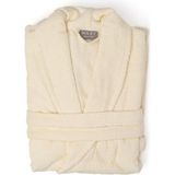 Soley | Minerva | Extra Yumuşak %100 Pamuklu Kadın / Erkek Unisex Bornoz - Krem - 2XL