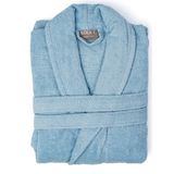 Soley | Minerva | Extra Yumuşak %100 Pamuklu Kadın / Erkek Unisex Bornoz - Mavi