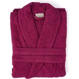Soley | Minerva | Extra Yumuşak %100 Pamuklu Kadın / Erkek Unisex Bornoz - XL - Bordo