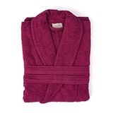 Soley | Minerva | Extra Yumuşak%100 Pamuklu Kadın/Erkek Unisex Bornoz Bordo XXXL - BEDEN