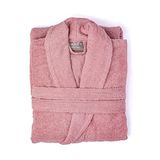 Soley | Minerva | Extra Yumuşak%100 Pamuklu Kadın/Erkek Unisex Bornoz L - BEDEN GÜLKURUSU