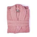 Soley | Minerva | Extra Yumuşak%100 Pamuklu Kadın/Erkek Unisex Bornoz M - BEDEN GÜLKURUSU