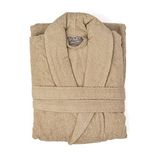 Soley | Minerva | Extra Yumuşak%100 Pamuklu Kadın/Erkek Unisex Bornoz M - BEDEN KAHVE