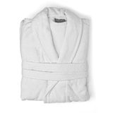 Soley | Minerva | Extra Yumuşak%100 Pamuklu Kadın/Erkek Unisex Bornoz XL - BEDEN BEYAZ