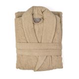 Soley | Minerva | Extra Yumuşak%100 Pamuklu Kadın/Erkek Unisex Bornoz XL - BEDEN KAHVE