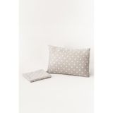 Soley Mix & Match Hearts %100 Pamuk Gri Tek Kişilik Çarşaf Seti
