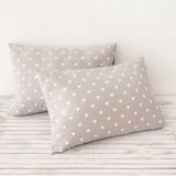 Soley Mix & Match Hearts Gri Pamuk 50 x 70 cm Yastık Kılıfı Seti 2’li Romantik Desenli