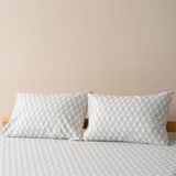 Soley | Mix & Match | Limoges | %100 Pamuklu 2’li Yastık Kılıfı Seti - 50 x 70 cm - Beyaz