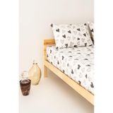 Soley Mix & Match Lover %100 Pamuk Beyaz Tek Kişilik Çarşaf Seti