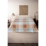 Soley Mix & Match | Milo | %100 Pamuk Çift Kişilik Düz Çarşaf - Mavi - 240 x 260 cm