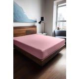 Soley Mix & Match Plain Pembe %100 Pamuk Ranforce 100x200 cm Tek Kişilik Lastikli Çarşaf