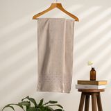 Soley | Oppolo | Extra Yumuşak Pamuklu Eponj Banyo Havlusu - 70 x 140 cm - Bej