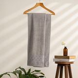 Soley | Oppolo | Extra Yumuşak Pamuklu Eponj Banyo Havlusu - 70 x 140 cm - Gri