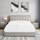 Soley | Puella | %100 Doğal Pamuklu Lastikli Bebek Çarşafı - Beyaz - 70 x 140 cm