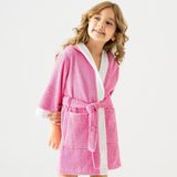 Soley | Pueri |%100 Pamuklu Unisex Çocuk Bornozu Pembe