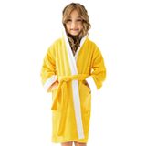 Soley | Pueri |%100 Pamuklu Unisex Çocuk Bornozu Sarı