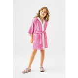Soley Pueri Pembe 12-14 Yaş %100 Pamuk Unisex Çocuk Bornozu