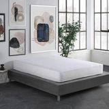 Soley | Sıvı Geçirmez Fited Pamuklu Alez Tek / Çift Kişilik Yatak Koruyucu - 160 x 200 cm - Beyaz