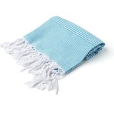 Soley | Stripe | %100 Doğal Pamuklu Peştemal - 90 x 180 cm - Mavi
