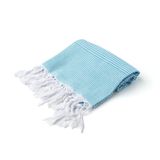 Soley | Stripe |%100 Doğal Pamuklu Peştemal Turkuaz Mavi