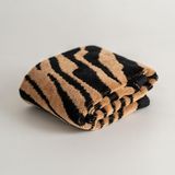 Soley | Tiger | %100 Pamuk Kadife Misafir Havlusu - 30 x 50 cm