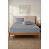 Soley Valeron | %100 Pamuk Saten 2'li Yastık Kılıfı Seti - Gri - 50 x 70 cm