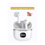 SOLEZON AI Dil Çevirici Kulaklık 134 Dil Destekli Yapay Zeka Bluetooth Kulaklık 42 Saat Pil