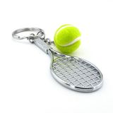 Solfera Metal Tenis Raketi ve Topu Şeklinde Anahtarlık KC130