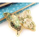 Solfera Van Gogh - Beyaz Güller White Roses Kelebek Ataç Tipi Metal Kitap Ayracı AY116