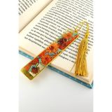 Solfera Vincent Van Gogh Ay Çiçekleri Tablo Resim Metal Ayraç Kitap Ayracı AY029