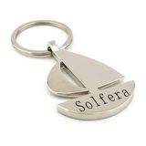 Solfera Yelkenli Gemi Yat Tekne Denizci Metal Anahtarlık KC175