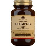Solgar 50 Kapsül Vitamin B-Complex-50 Takviye Edici Gıda Şeker, Tuz ve Nişasta İçermez