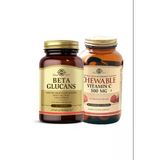 Solgar Beta Glucans 60 Tablet + Solgar Chewable Vitamin C 500 mg 90 Çiğnenebilir Tablet